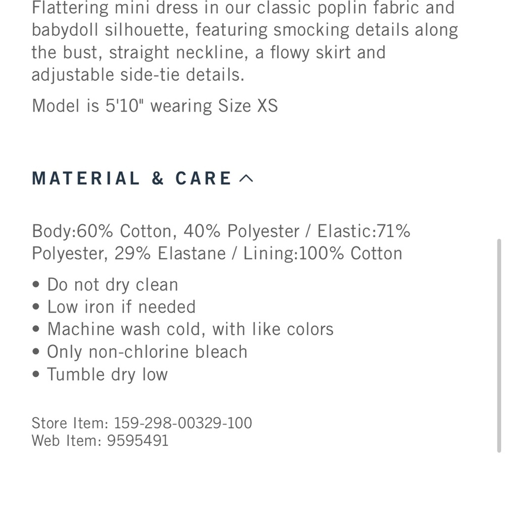 ABERCROMBIE BABYDOLL DRESS - Picture 10 of 11